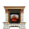 Каминокомплект Royal Flame Pierre Luxe - Дуб / Белый с очагом Majestic FX M Black фото 1 — Умный климат - Красноярск