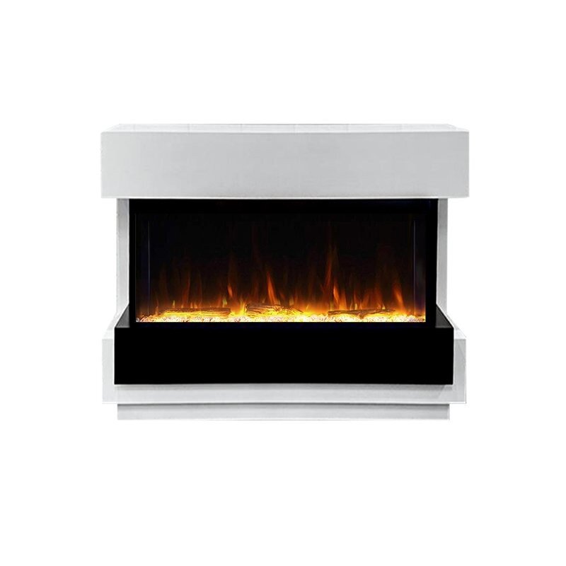 Каминокомплект Royal Flame Cube 36 - Белый с черным с очагом Astra 36 RF фото 1 — Умный климат - Красноярск