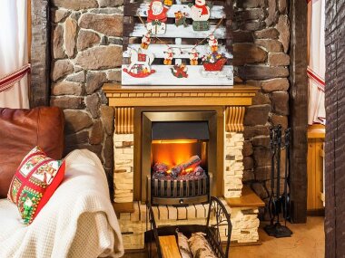 Портал Dimplex Pierre Luxe угловой - Темный дуб / Сланец мелкий — Умный климат - Красноярск