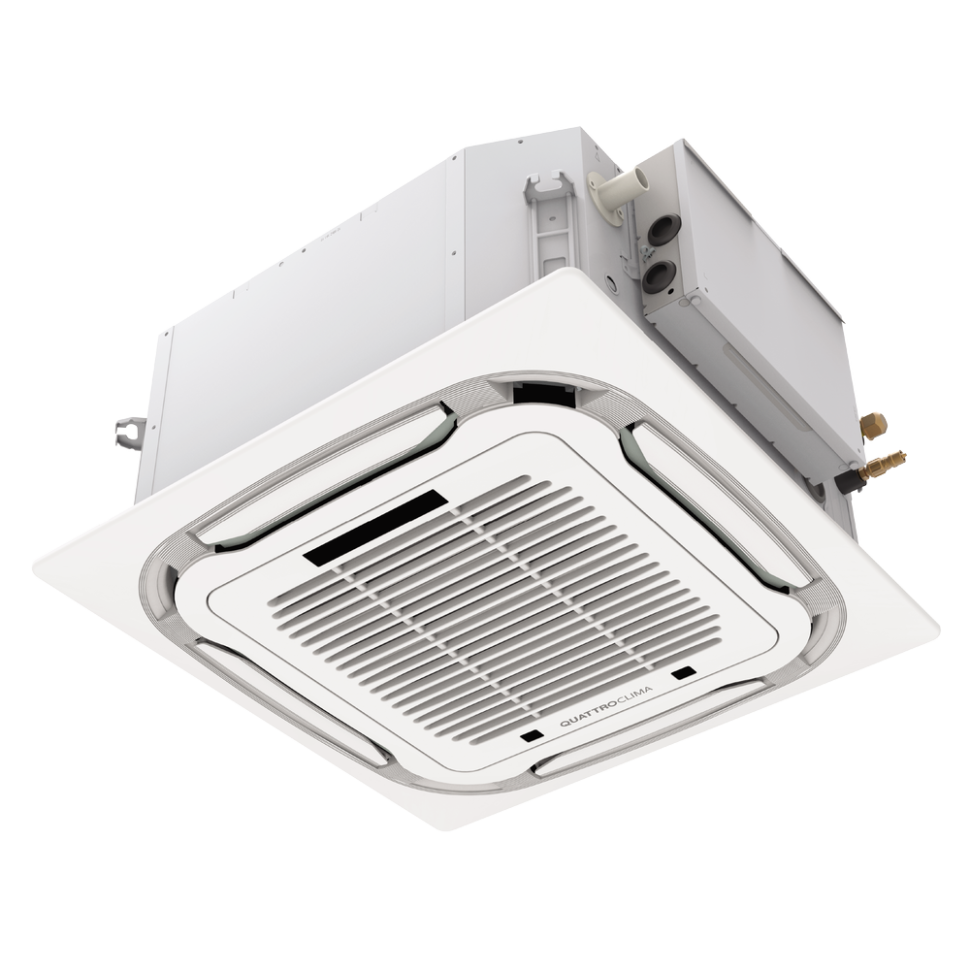 Quattroclima QV-I12CGE/QN-I12UGE/QA-ICP13 кассетная инверторная сплит-система фото 1 — Умный климат - Красноярск