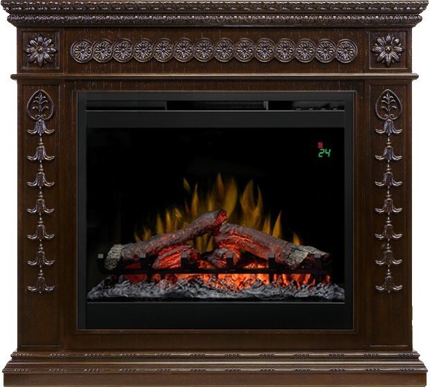 Каминокомплект Dimplex Milan - Темный дуб с очагом Symphony 26'' DF2624-L фото 1 — Умный климат - Красноярск