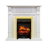 Каминокомплект Royal Flame Venice - Фактурный белый с очагом Fobos FX Brass фото 1 — Умный климат - Красноярск