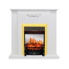 Каминокомплект Royal Flame Lumsden - Белый дуб с очагом Fobos FX M Brass фото 1 — Умный климат - Красноярск