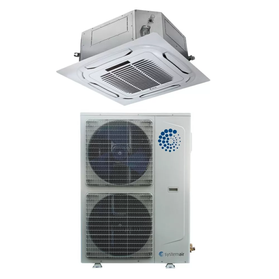 Systemair Sysplit Cassette 48 EVO HP R кассетный кондиционер инверторный фото 1 — Умный климат - Красноярск