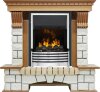 Каминокомплект Dimplex Pierre Luxe - Дуб / Белый с очагом Flagstaff фото 1 — Умный климат - Красноярск
