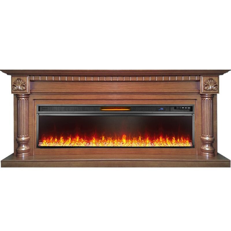 Каминокомплект Royal Flame Edinburg 60 - Орех с очагом Vision 60 LED фото 1 — Умный климат - Красноярск