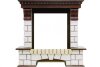 Каминокомплект Dimplex Pierre Luxe - Темный дуб / Белый с очагом Brookline Black фото 2 — Умный климат - Красноярск