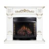 Каминокомплект Royal Flame Florina - Белый дуб, патина золото с очагом Dioramic 28 LED FX фото 1 — Умный климат - Красноярск