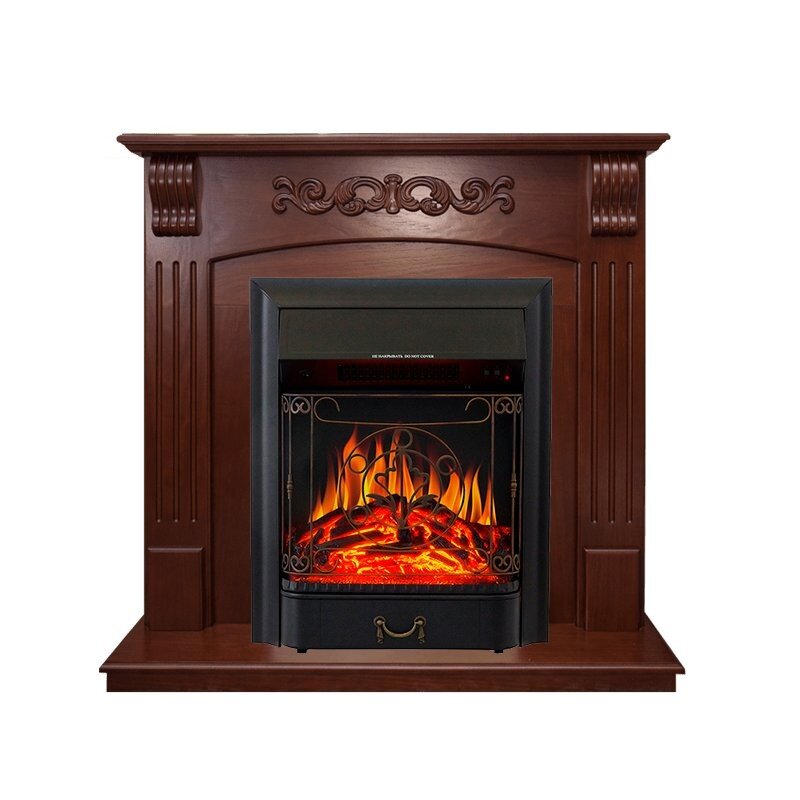 Каминокомплект Royal Flame Sorrento угловой - Орех с очагом Majestic FX Black фото 1 — Умный климат - Красноярск