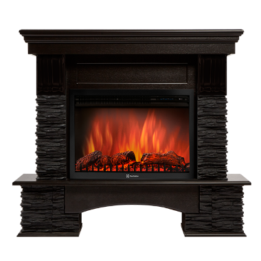 Портал Firelight Pietra Nuovo 30 сланец чёрный, шпон венге — Умный климат - Красноярск