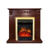 Каминокомплект Royal Flame Sorrento угловой - Орех с очагом Majestic FX Brass фото 1 — Умный климат - Красноярск