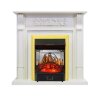Каминокомплект Royal Flame Venice - Фактурный белый с очагом Majestic FX M Brass фото 1 — Умный климат - Красноярск