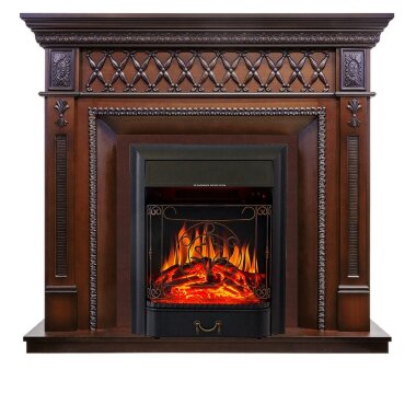 Каминокомплект Royal Flame Alexandria - махагон коричневый антик с очагом Majestic FX Black — Умный климат - Красноярск