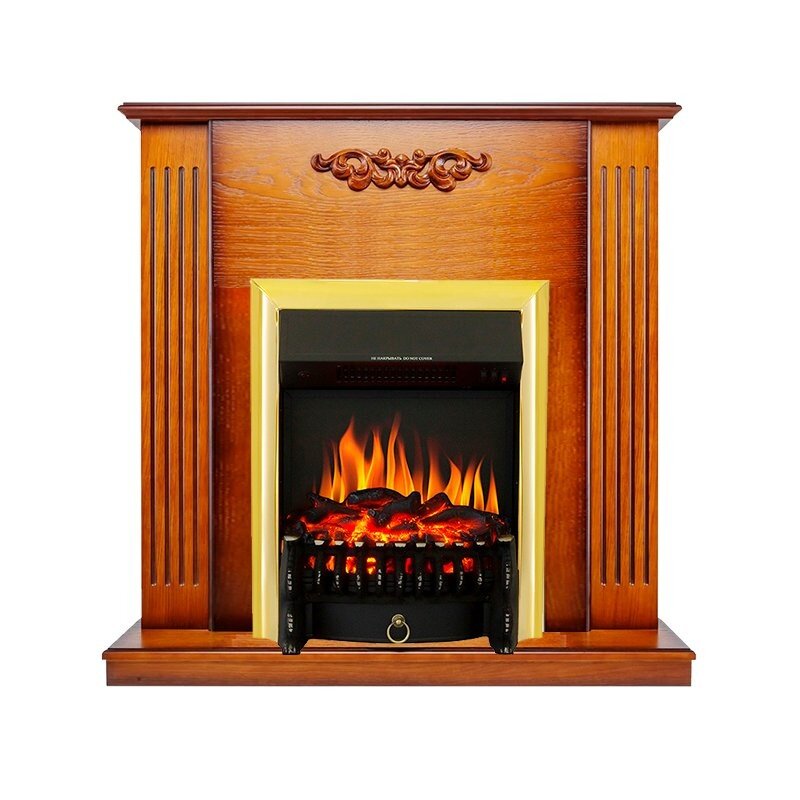 Каминокомплект Royal Flame Lumsden - Дуб антик с очагом Fobos FX Brass фото 1 — Умный климат - Красноярск
