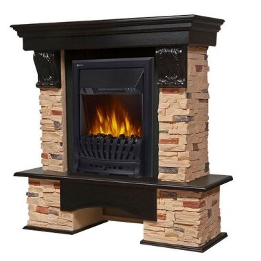 Портал Firelight Pietra 30U сланец натуральный, шпон темный дуб — Умный климат - Красноярск