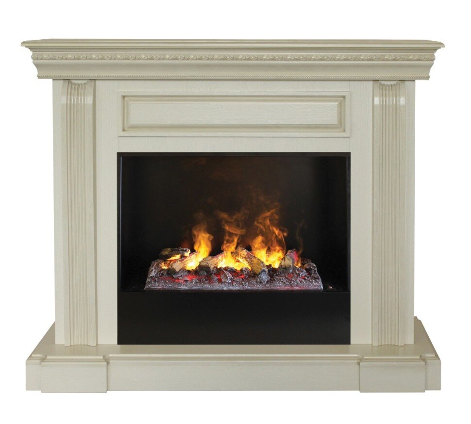 Камин электрический RealFlame Bogema 26 WT 3D Cassette 630 + Black вставка фото 1 — Умный климат - Красноярск