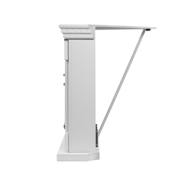 Портал Firelight Pietra 30U камень белый, шпон белёный дуб — Умный климат - Красноярск