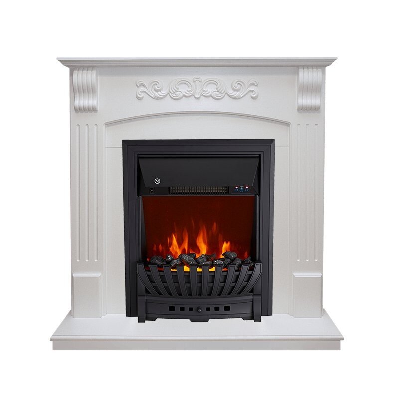 Каминокомплект Royal Flame Sorrento угловой - Белый дуб с очагом Aspen Black фото 1 — Умный климат - Красноярск