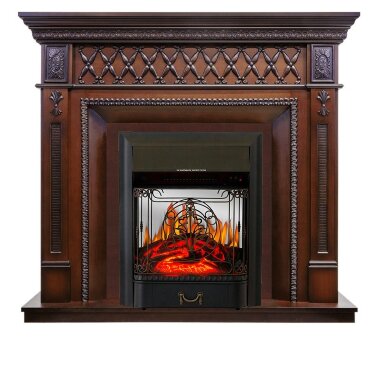 Каминокомплект Royal Flame Alexandria - махагон коричневый антик с очагом Majestic FX M Black — Умный климат - Красноярск