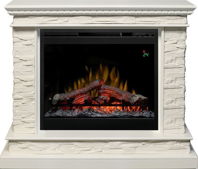 Каминокомплект Dimplex Calgary - Белый / Сланец белый с очагом Symphony 26'' DF2624-L фото 1 — Умный климат - Красноярск