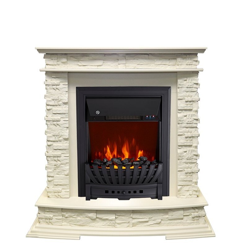 Каминокомплект Royal Flame Luzern - Слоновая кость с очагом Aspen Black фото 1 — Умный климат - Красноярск
