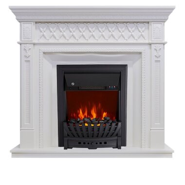 Каминокомплект Royal Flame Alexandria - Белый дуб с очагом Aspen Black — Умный климат - Красноярск