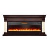Каминокомплект Royal Flame Denver - Темный дуб / Бежевый с очагом Vision 60 LED фото 1 — Умный климат - Красноярск