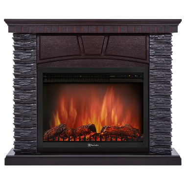 Портал Firelight Porto 30 сланец чёрный, шпон венге — Умный климат - Красноярск