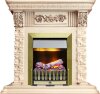 Каминокомплект Dimplex Luxemburg - Сланец/Cлоновая кость с очагом Danville Antique Brass FB2 фото 1 — Умный климат - Красноярск