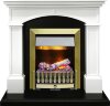 Каминокомплект Dimplex Langford - Белый с черным с очагом Danville Antique Brass FB2 фото 1 — Умный климат - Красноярск