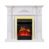 Каминокомплект Royal Flame Martin - Белый дуб, патина золото с очагом Majestic FX Brass фото 1 — Умный климат - Красноярск