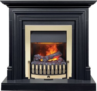 Каминокомплект Dimplex Bradford - Серый графит с очагом Danville Brass FB2 &mdash; Умный климат - Красноярск