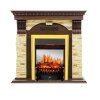 Каминокомплект Royal Flame Dublin - Темный дуб / Сланец с очагом Fobos FX M Brass фото 1 — Умный климат - Красноярск