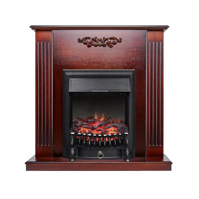Каминокомплект Royal Flame Lumsden - Махагон коричневый антик с очагом Fobos FX Black фото 1 — Умный климат - Красноярск