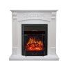 Каминокомплект Royal Flame Sorrento угловой - Белый дуб с очагом Majestic FX Black фото 1 — Умный климат - Красноярск