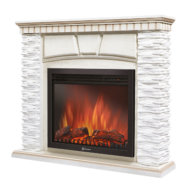 Портал Firelight Porto 30 U сланец белый / белёный дуб — Умный климат - Красноярск