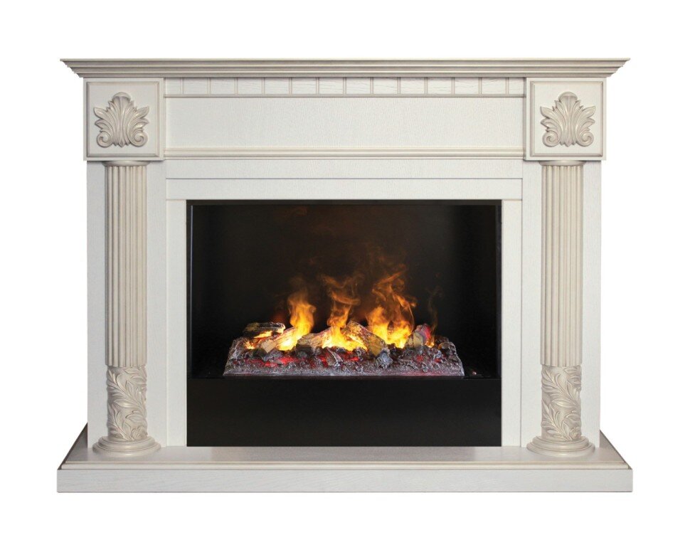 Камин электрический RealFlame Imperia  26 WT 3D Cassette 630 + Black вставка фото 1 — Умный климат - Красноярск