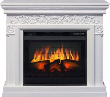 Каминокомплект Royal Flame Athena - Белый с очагом Vision 23 EF LED 3D FX — Умный климат - Красноярск