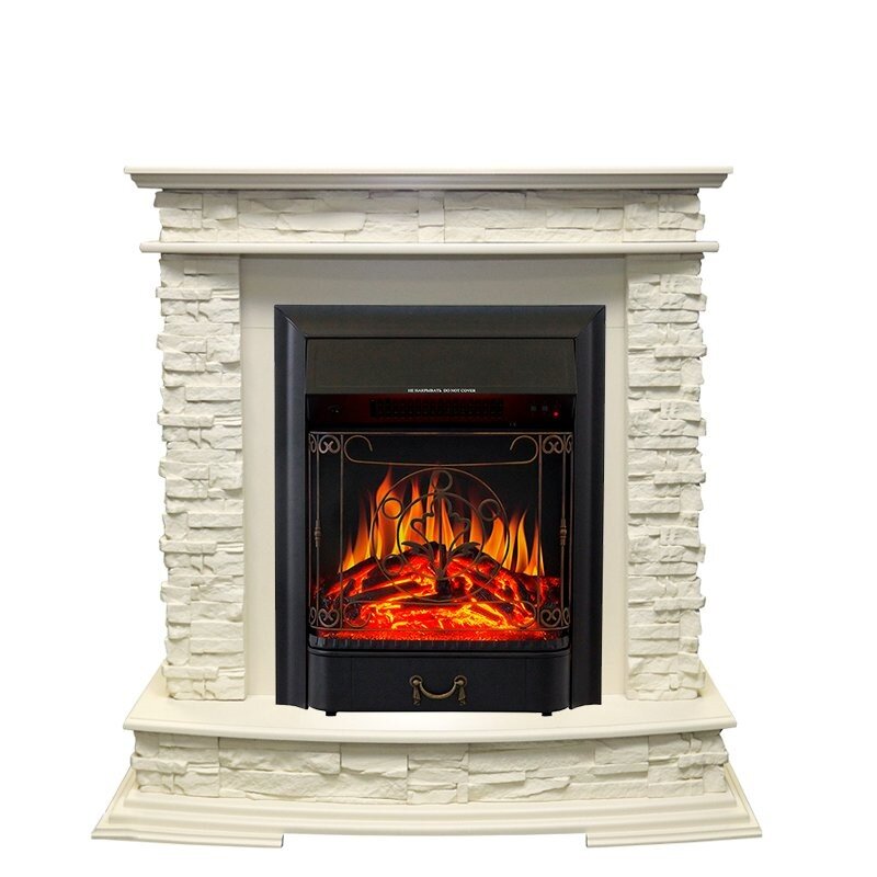 Каминокомплект Royal Flame Luzern - Слоновая кость с очагом Majestic FX Black фото 1 — Умный климат - Красноярск