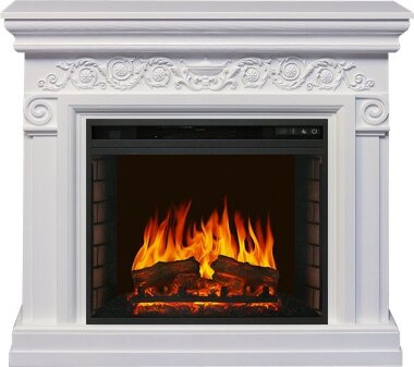 Каминокомплект Royal Flame Athena - Белый с очагом Vision 23 EF LED FX — Умный климат - Красноярск