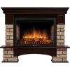 Портал Firelight Forte Wood 30 U камень коричневый, шпон темный дуб фото 1 — Умный климат - Красноярск