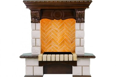 Каминокомплект Dimplex Pierre Luxe угловой - Темный дуб / Шампань 975мм с Cassette 400 LNH-INT PS — Умный климат - Красноярск