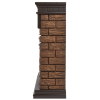 Портал Firelight Bricks WOOD 30 камень темный, шпон венге фото 3 — Умный климат - Красноярск
