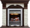 Каминокомплект Dimplex Dublin - Темный дуб / Сланец белый с очагом Danville Chrome FB2 фото 1 — Умный климат - Красноярск