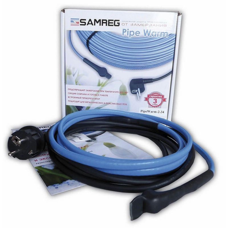 Samreg PipeWarm-12-204 кабель для обогрева труб фото 1 — Умный климат - Красноярск