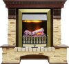 Каминокомплект Dimplex Pierre Luxe угловой - Темный дуб / Сланец с очагом Danville Antique Brass FB2 фото 1 — Умный климат - Красноярск