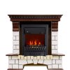 Каминокомплект Royal Flame Pierre Luxe угловой - Темный дуб / Белый с очагом Aspen Black фото 1 — Умный климат - Красноярск