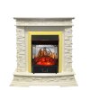 Каминокомплект Royal Flame Luzern - Слоновая кость с очагом Majestic FX M Brass фото 1 — Умный климат - Красноярск