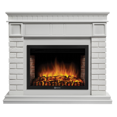 Портал Firelight Bricks 30 кирпич белый / белая эмаль — Умный климат - Красноярск