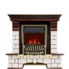 Каминокомплект Royal Flame Pierre Luxe угловой - Темный дуб / Белый с очагом Aspen Gold фото 1 — Умный климат - Красноярск
